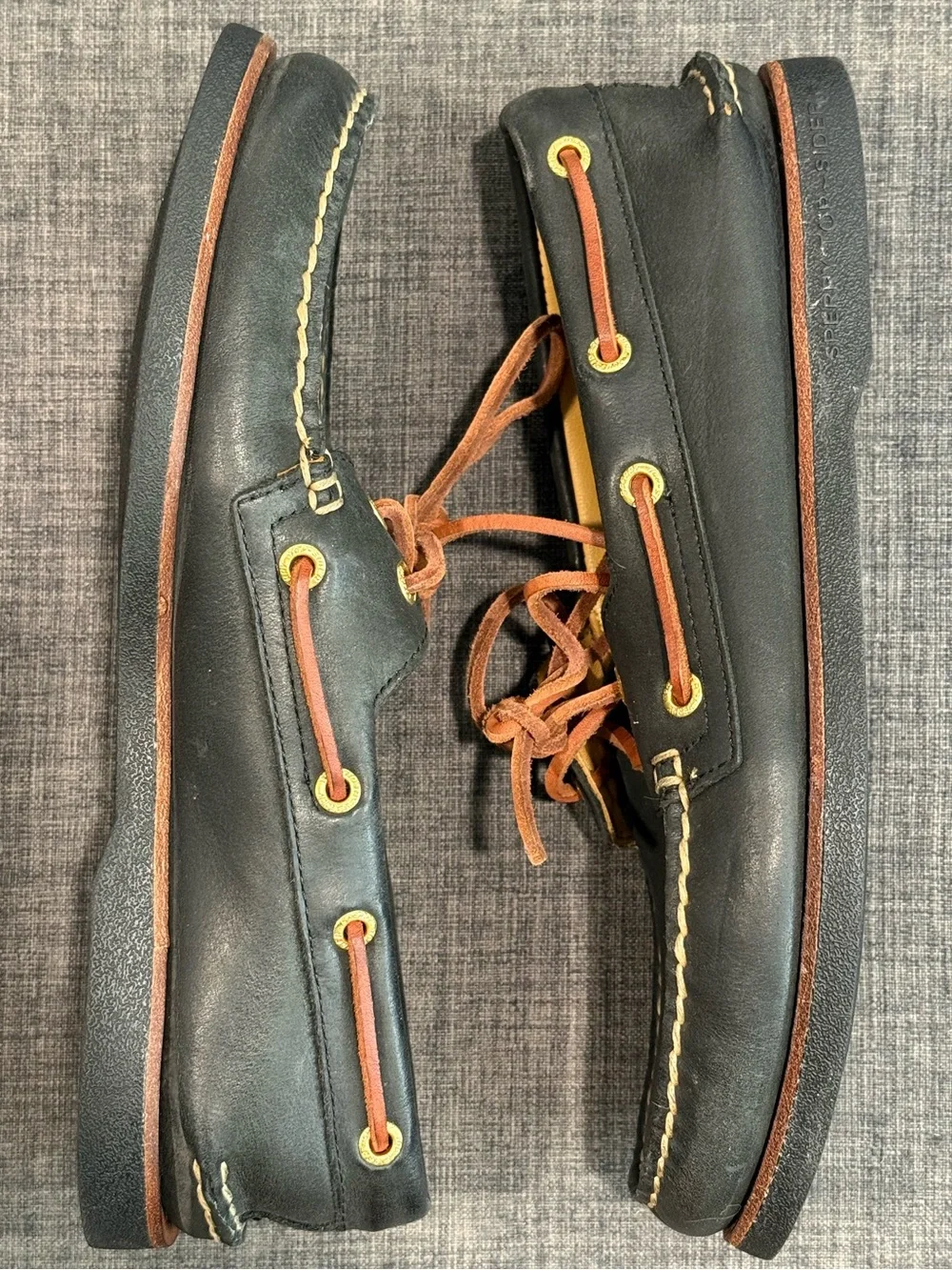 SALE! Sperry Gold Cup Leather Loafer in Navy